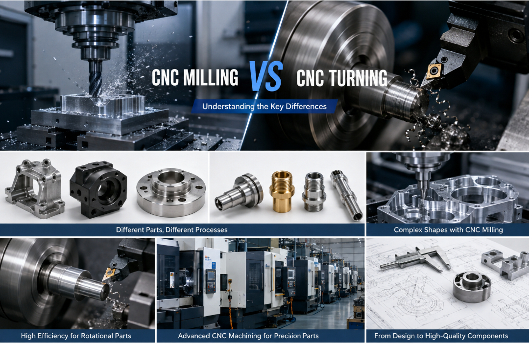 Apa perbedaan antara Penggilingan CNC dan Pembubutan CNC?